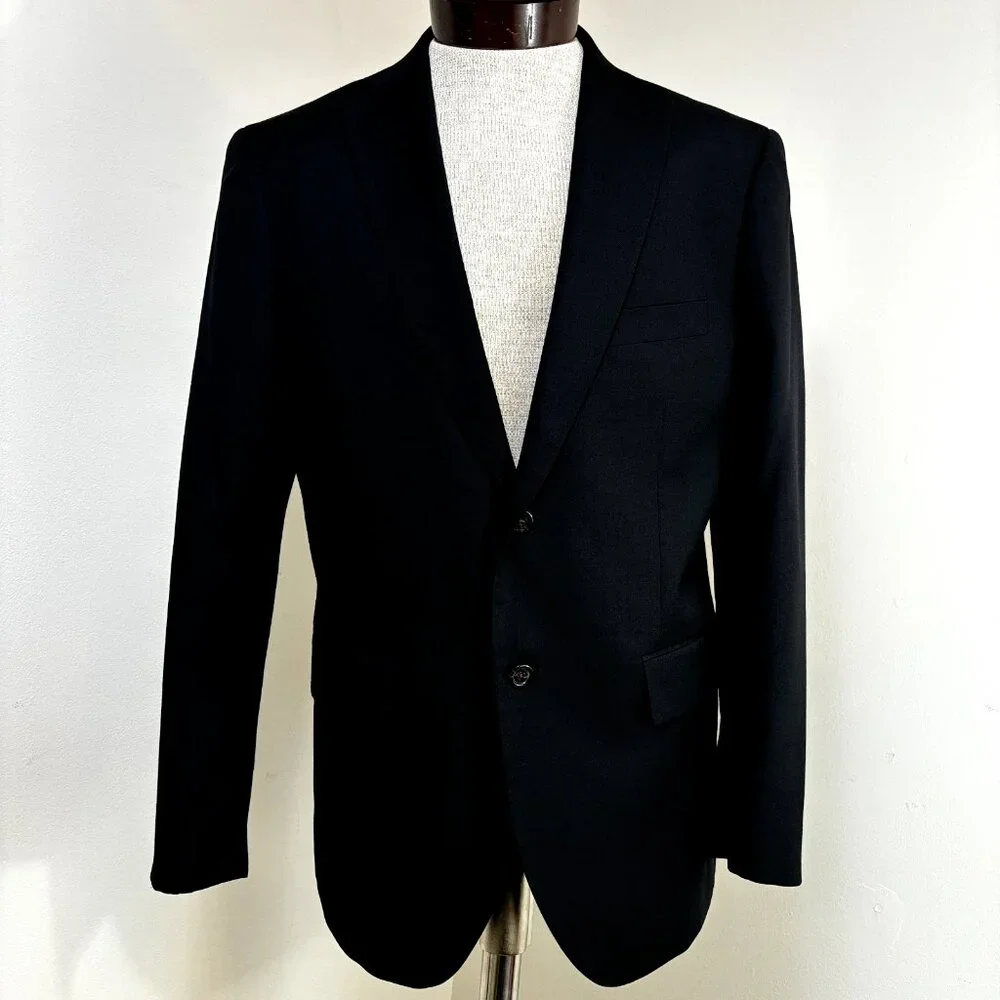 Stile Benetton Sport Coat Blazer 50 EU/40-41 US Wool‎ Blend Slim Fit Suit Jacket